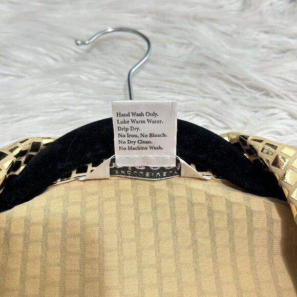 Exclusively Misook Gold Paliette Zip Front Collared Long Sleeve Jacket Size PXXS - Picture 8 of 9